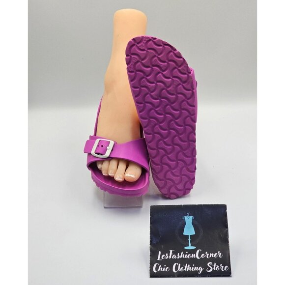 Birkenstock Women's Magenta Eva Madrid Essential Sandals Slippers Size 8 2634 - Picture 4 of 16